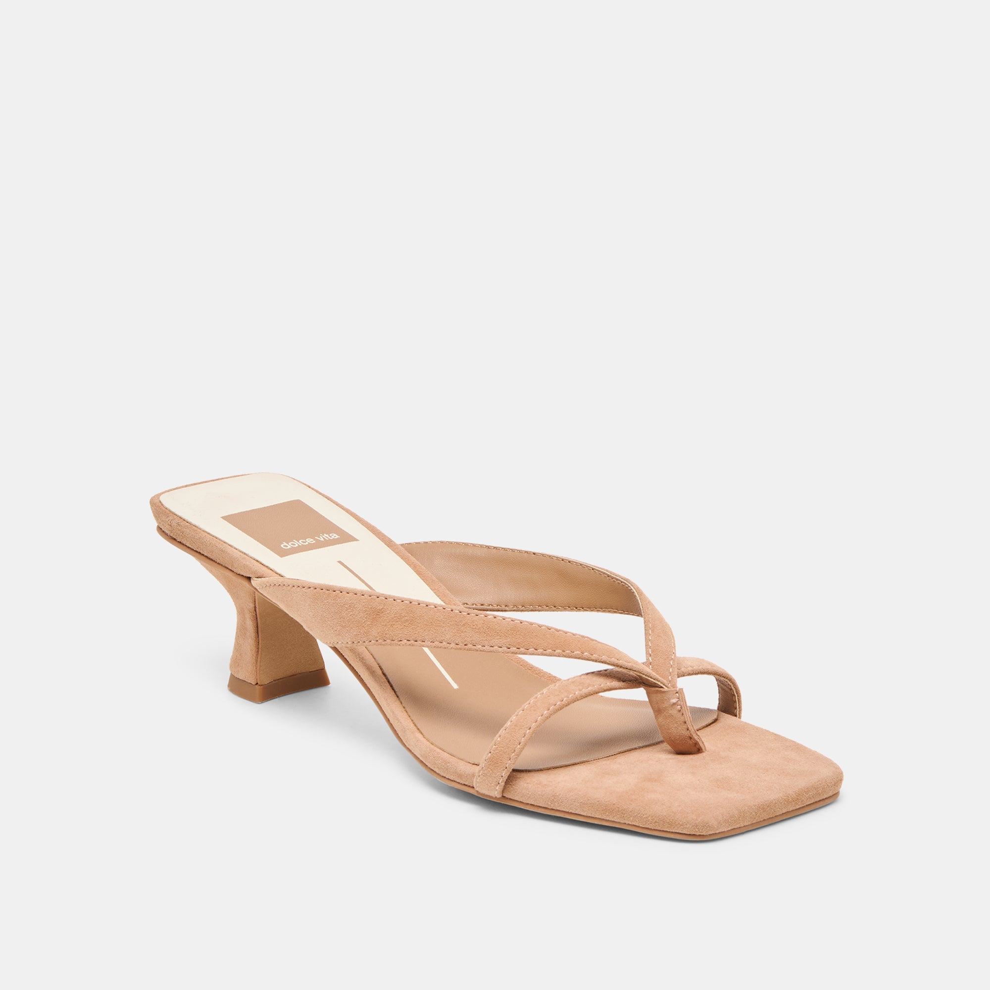 Brevel Toffee Suede Heels | Women Dolce Vita