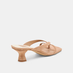 Brevel Toffee Suede Heels | Women Dolce Vita