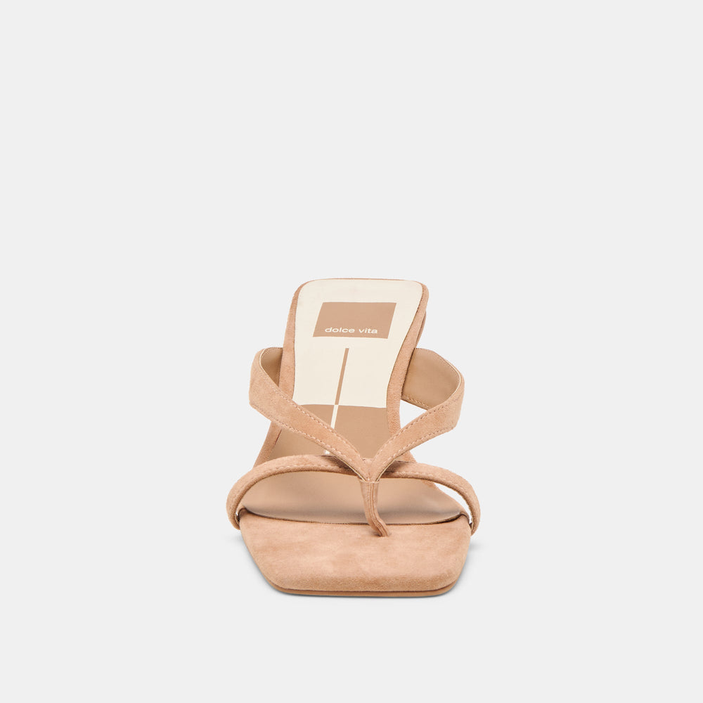 Brevel Toffee Suede Heels | Women Dolce Vita