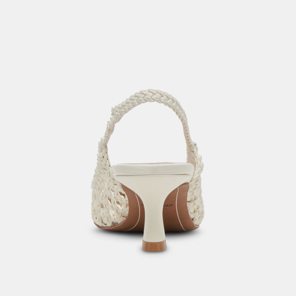 OLYMPA HEELS WHITE STELLA | Women Dolce Vita