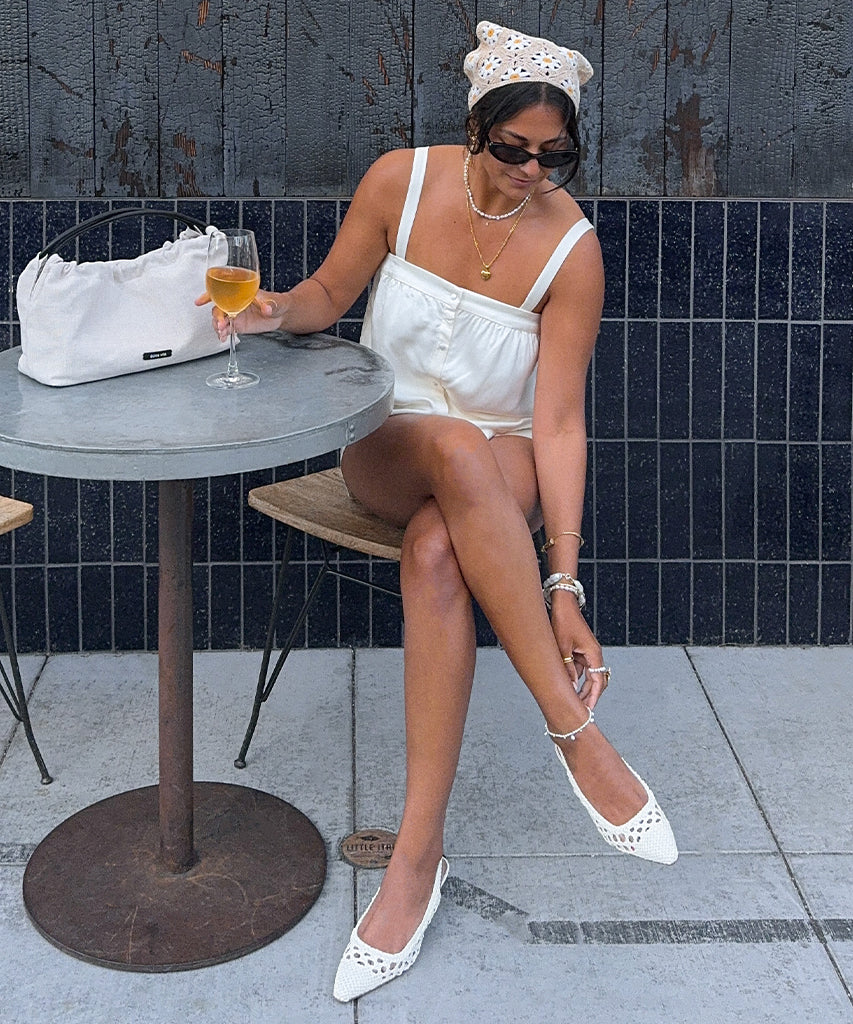 OLYMPA HEELS WHITE STELLA | Women Dolce Vita