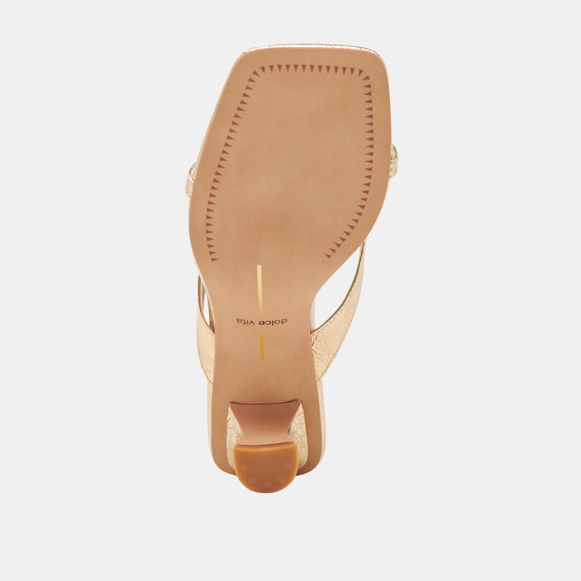 BREVEL HEELS GOLD DISTRESSED LEATHER | Dolce Vita Women