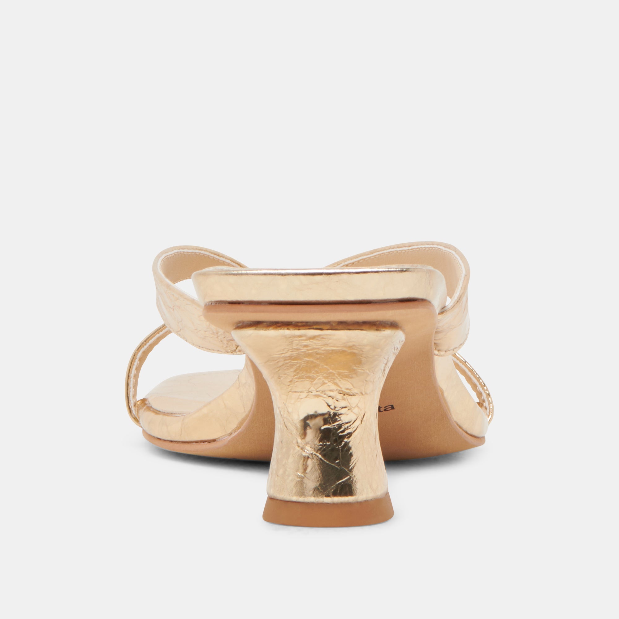BREVEL HEELS GOLD DISTRESSED LEATHER | Dolce Vita Women