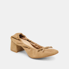 Karmin Dk Taupe Suede Heels | Women Dolce Vita