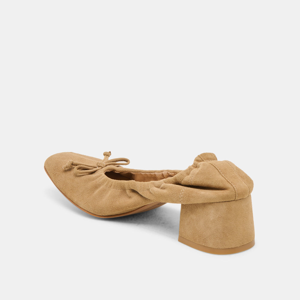 Karmin Dk Taupe Suede Heels | Women Dolce Vita