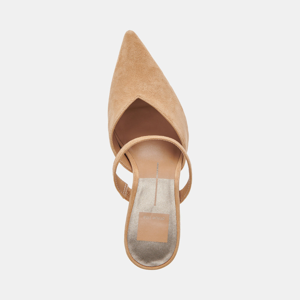 KANIKA WIDE HEELS TAN SUEDE | Dolce Vita Women