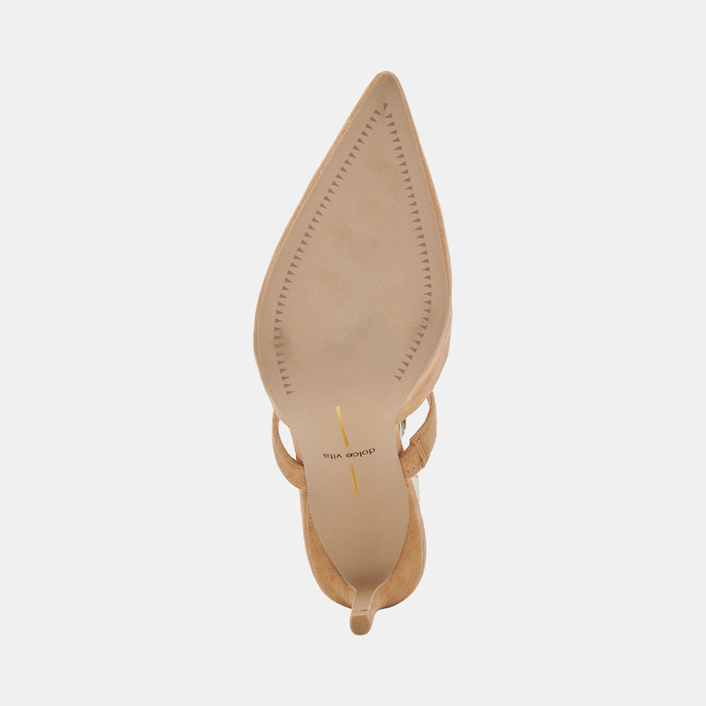 KANIKA WIDE HEELS TAN SUEDE | Dolce Vita Women