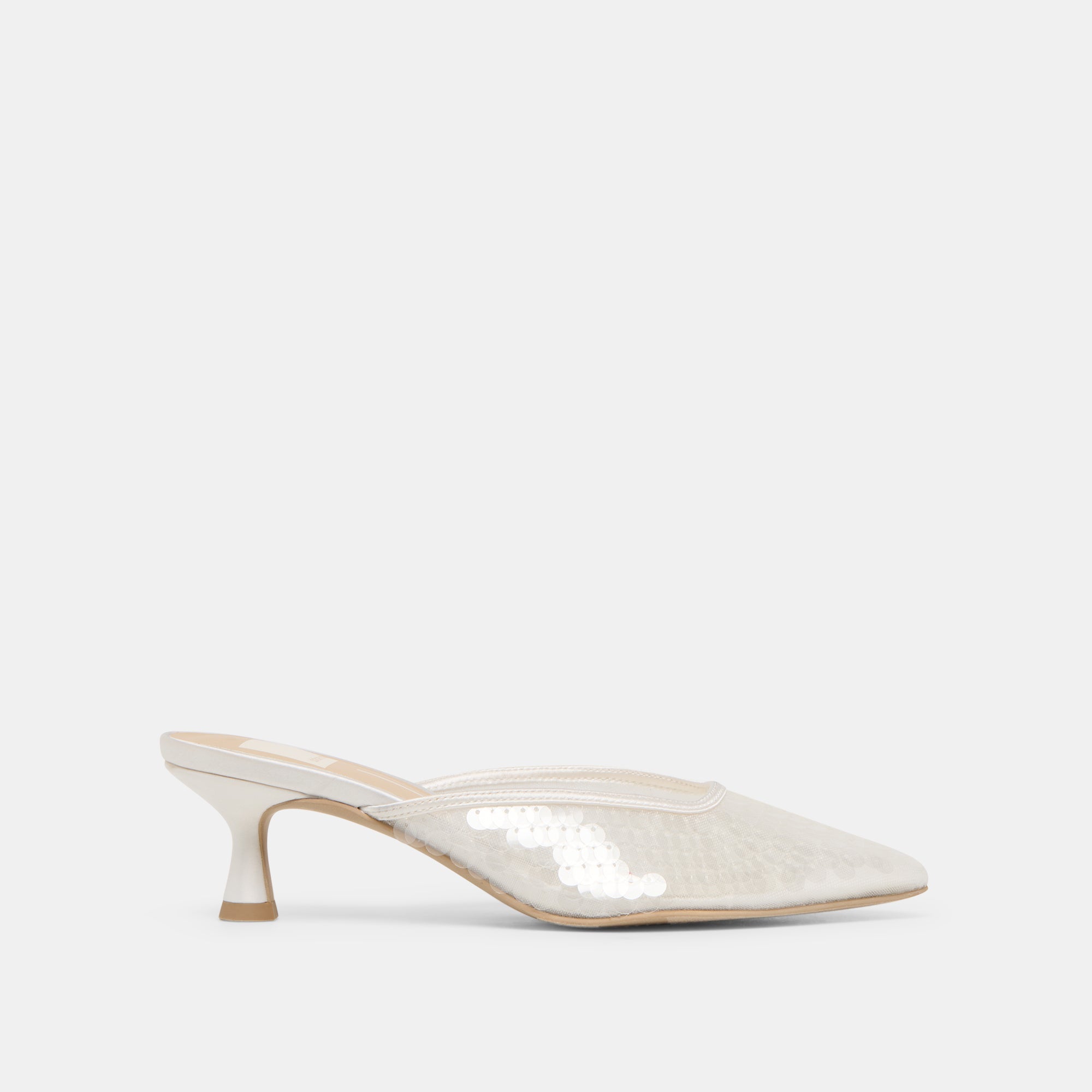 Cleo Ivory Sequin Heels | Women Dolce Vita