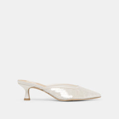 Cleo Ivory Sequin Heels | Women Dolce Vita