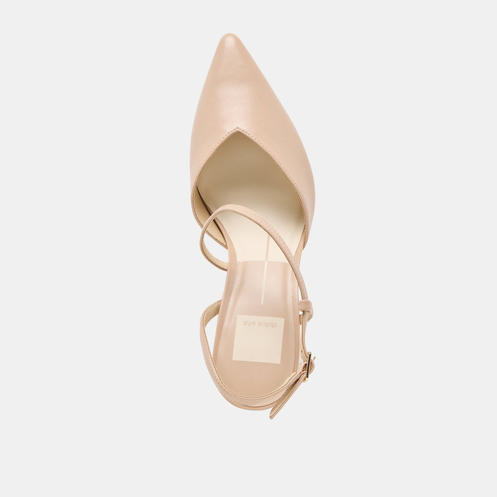 Kamra Beige Leather Heels | Dolce Vita Women