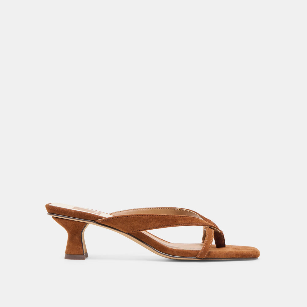 Brevel Dk Brown Suede Heels | Women Dolce Vita