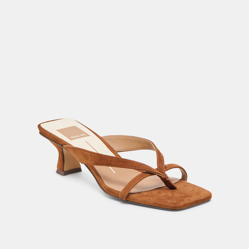Brevel Dk Brown Suede Heels | Women Dolce Vita