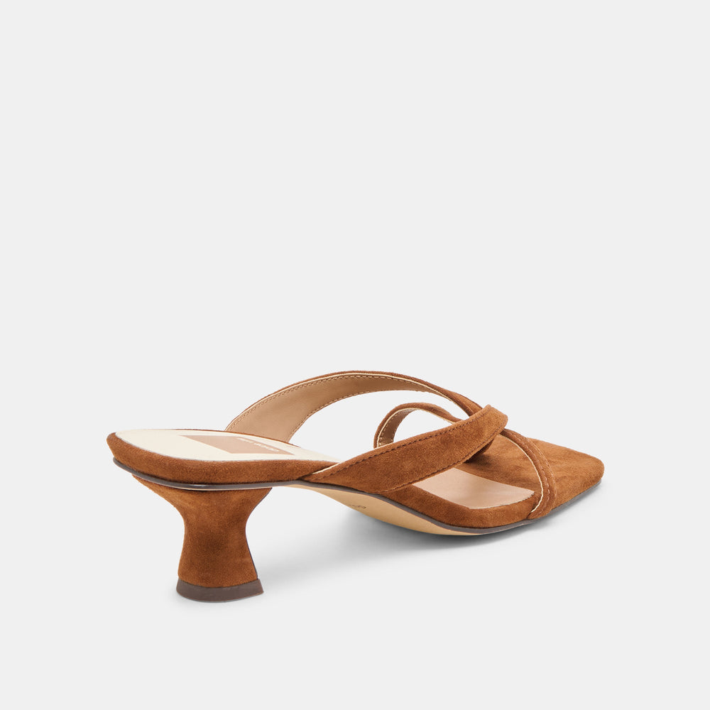 Brevel Dk Brown Suede Heels | Women Dolce Vita