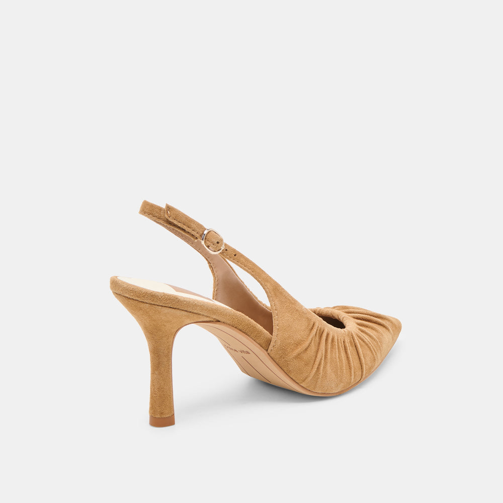 Keira Lt Brown Suede Heels | Dolce Vita Women