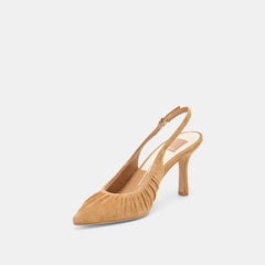 Keira Lt Brown Suede Heels | Dolce Vita Women