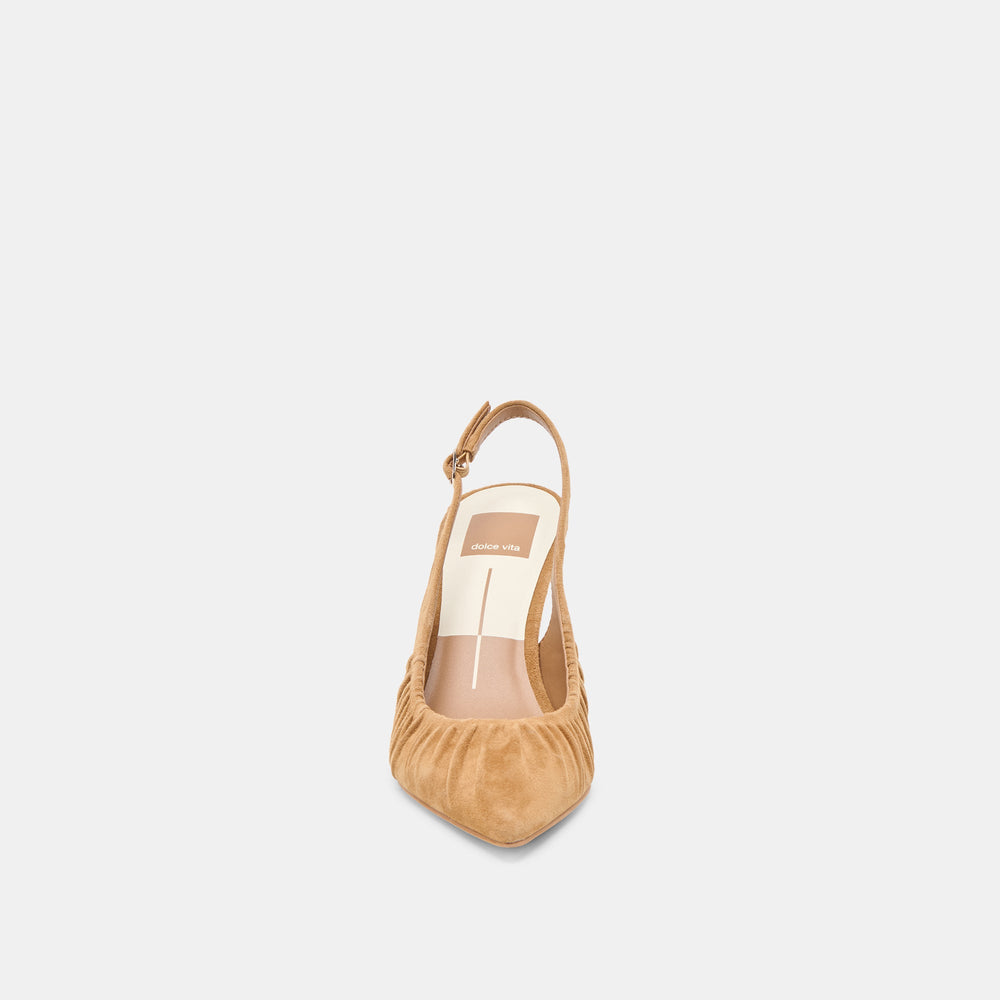 Keira Lt Brown Suede Heels | Dolce Vita Women