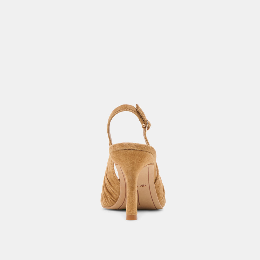 Keira Lt Brown Suede Heels | Dolce Vita Women