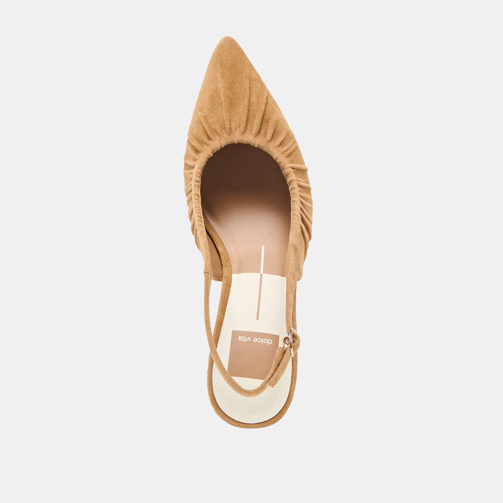 Keira Lt Brown Suede Heels | Dolce Vita Women
