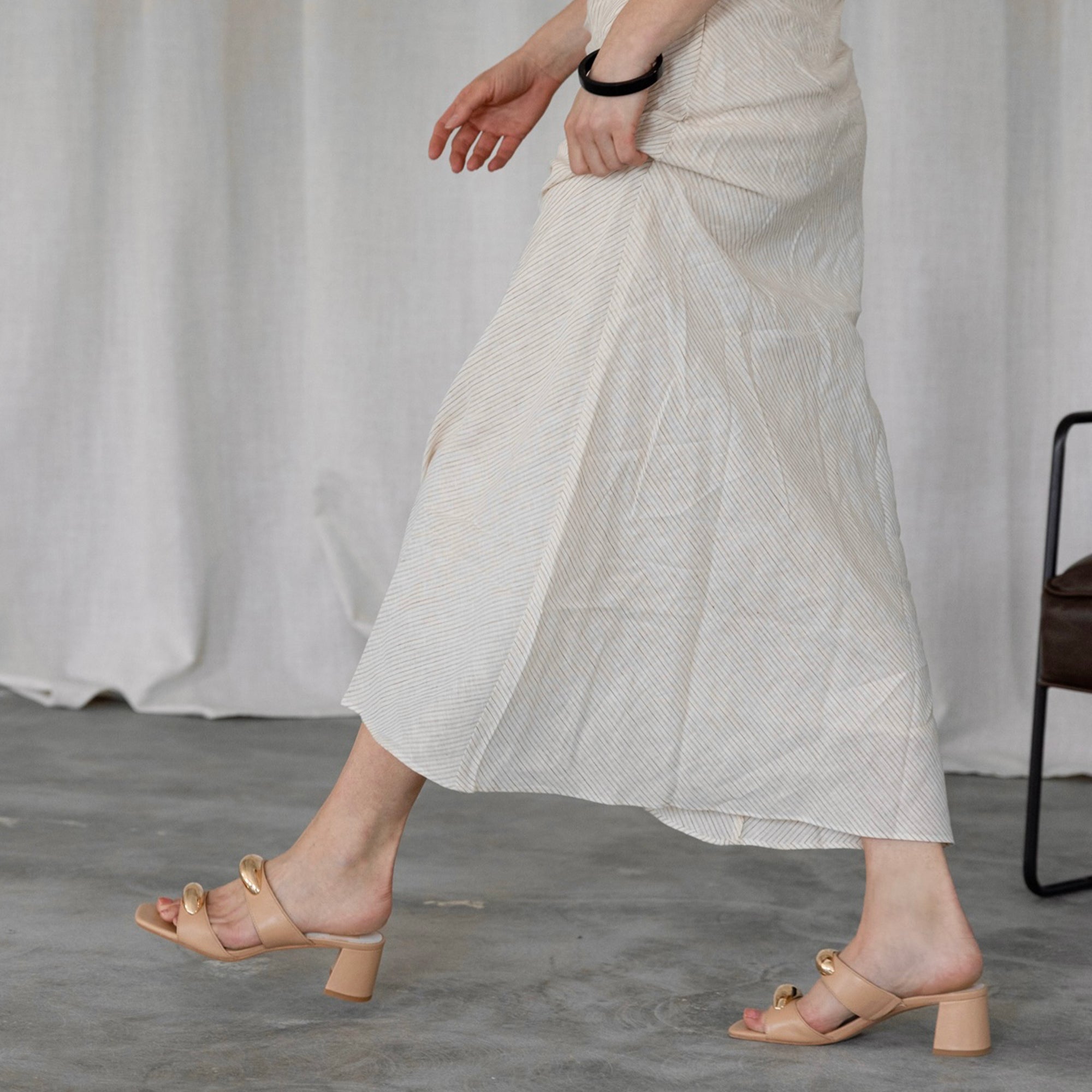 Barnet Light Tan Leather Heels | Women Dolce Vita