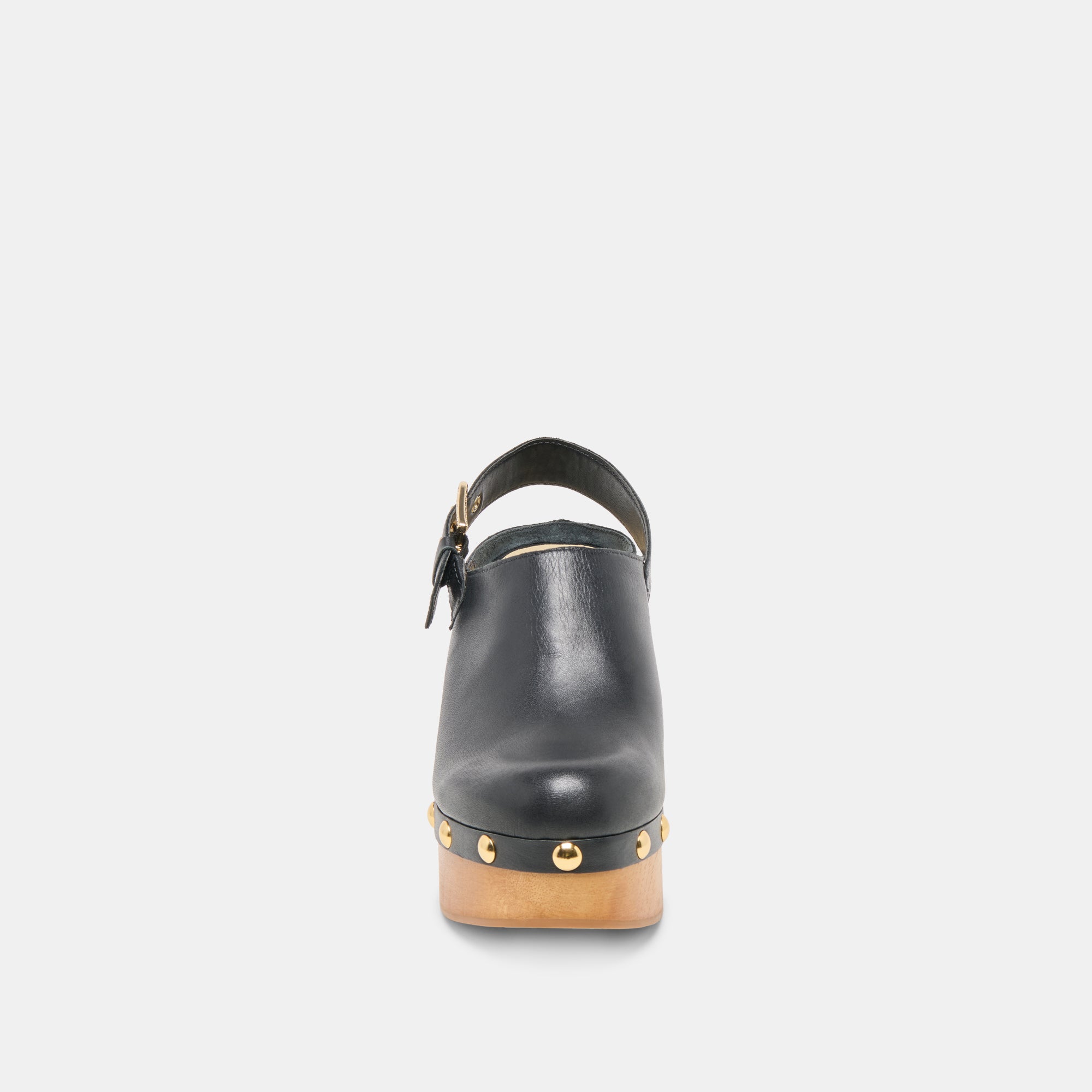 Adelan Black Leather Clogs | Women Dolce Vita