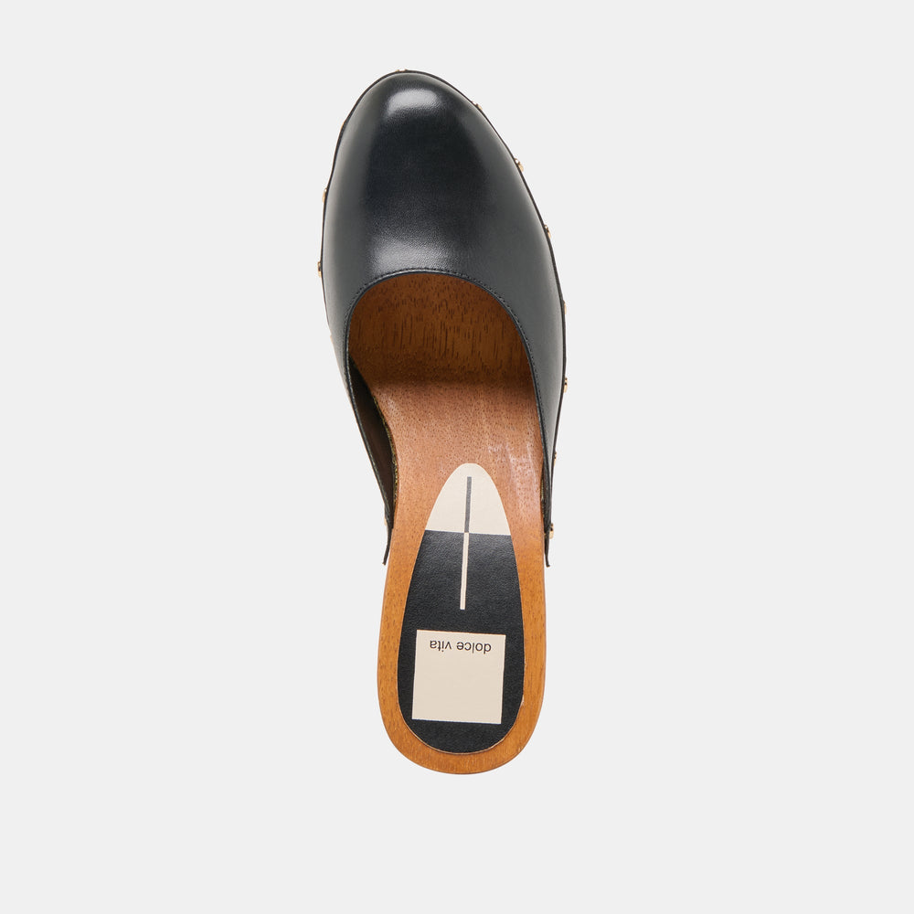 CAMYN HEELS BLACK LEATHER | Dolce Vita Women