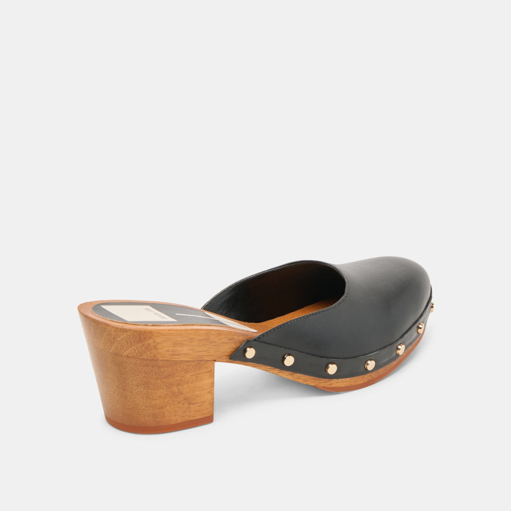 CAMYN HEELS BLACK LEATHER | Dolce Vita Women