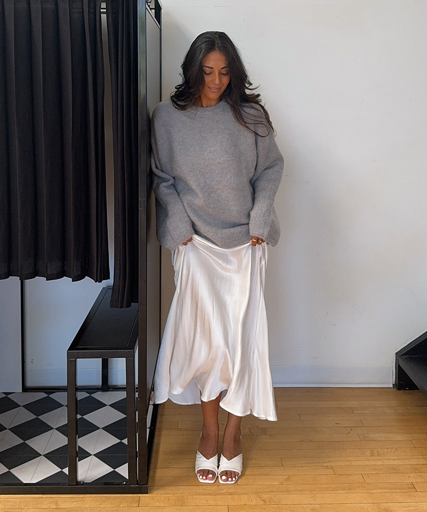 CARLAN HEELS OFF WHITE SILK | Women Dolce Vita