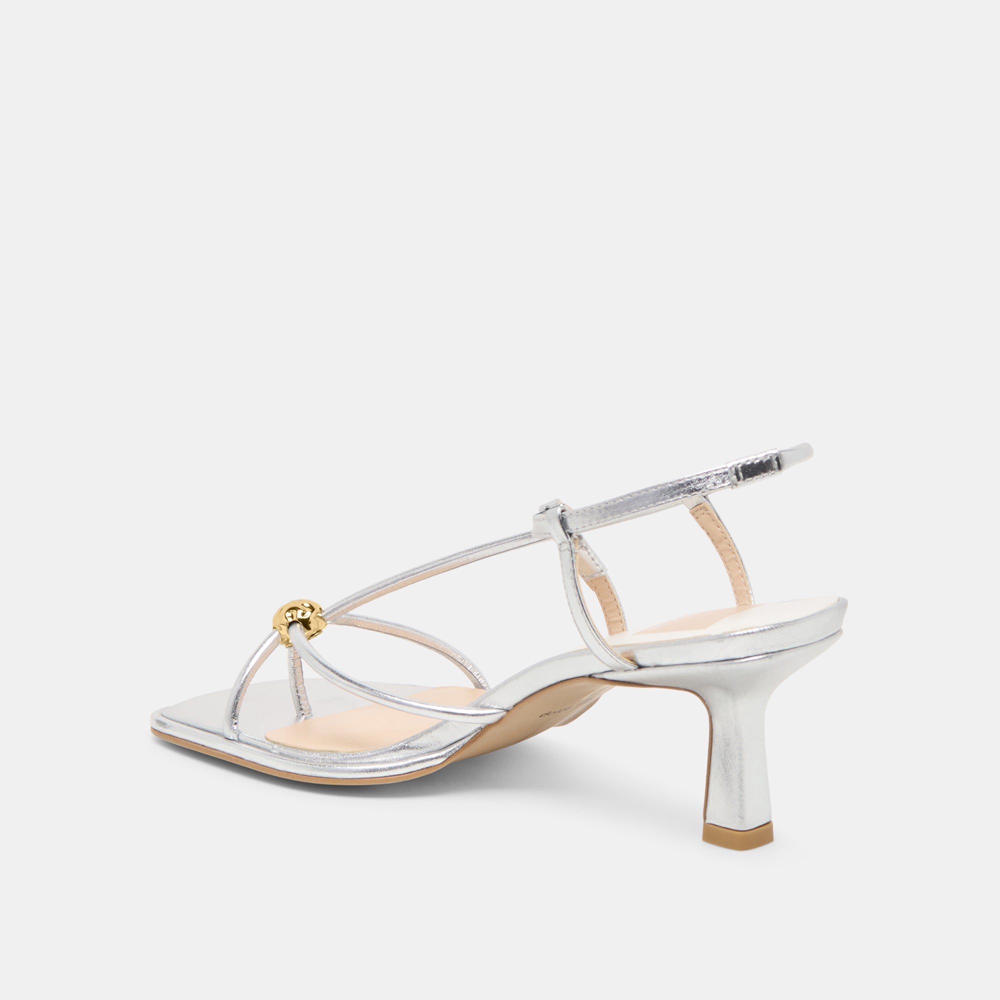 Mylee Silver Distressed Leather Heels | Women Dolce Vita