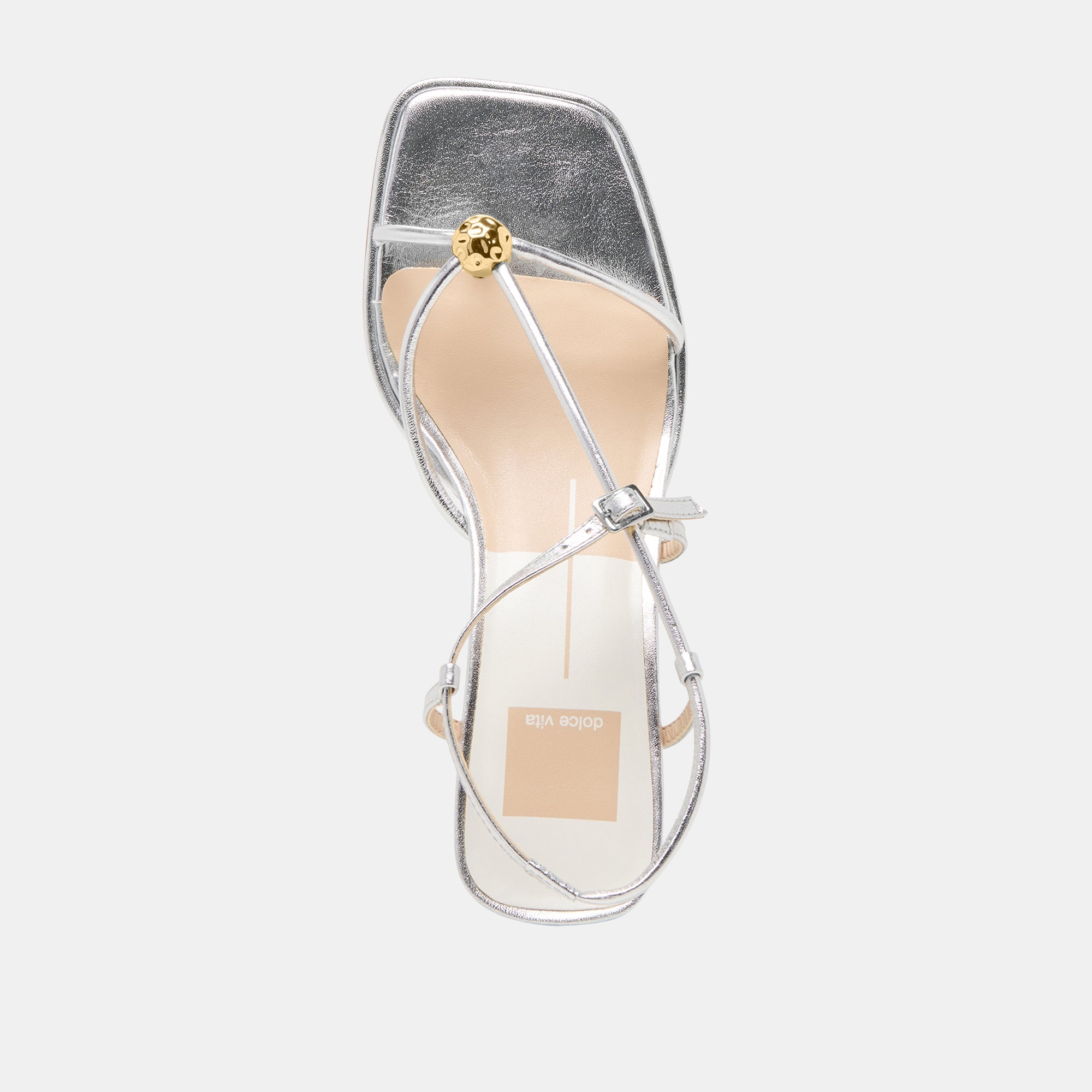 Mylee Silver Distressed Leather Heels | Women Dolce Vita