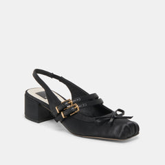 Loris Onyx Satin Heels | Dolce Vita Women
