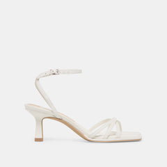 Manji True White Leather Heels | Women Dolce Vita