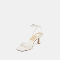 Manji True White Leather Heels | Women Dolce Vita