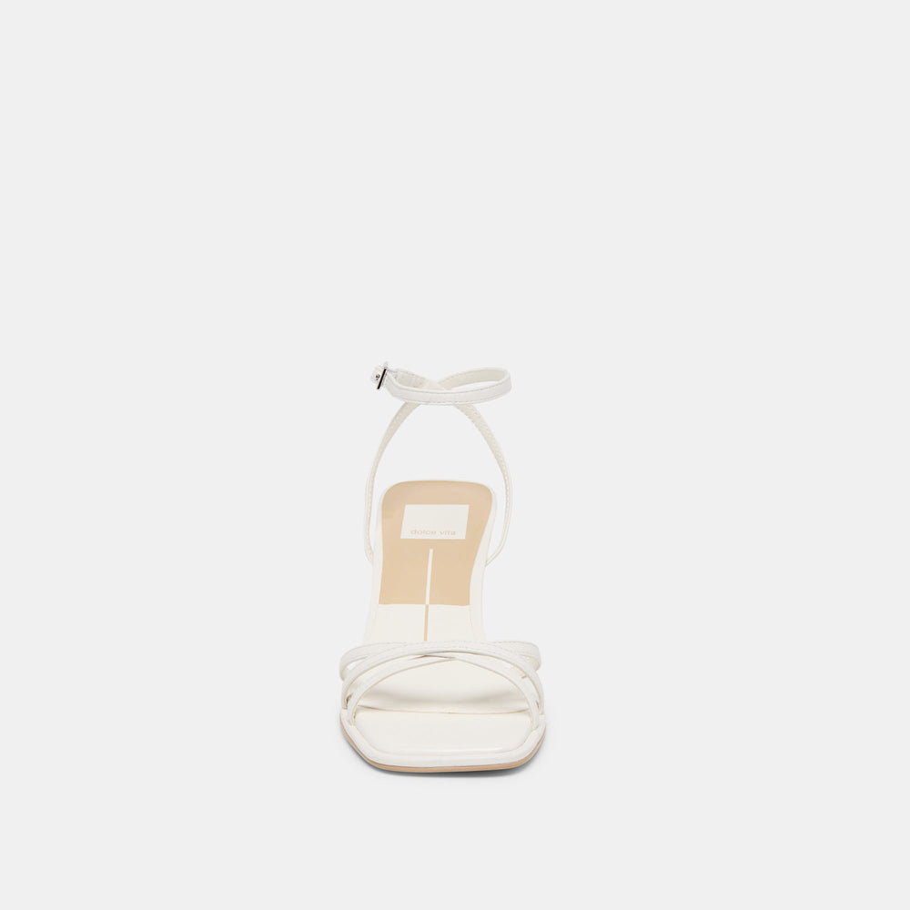 Manji True White Leather Heels | Women Dolce Vita