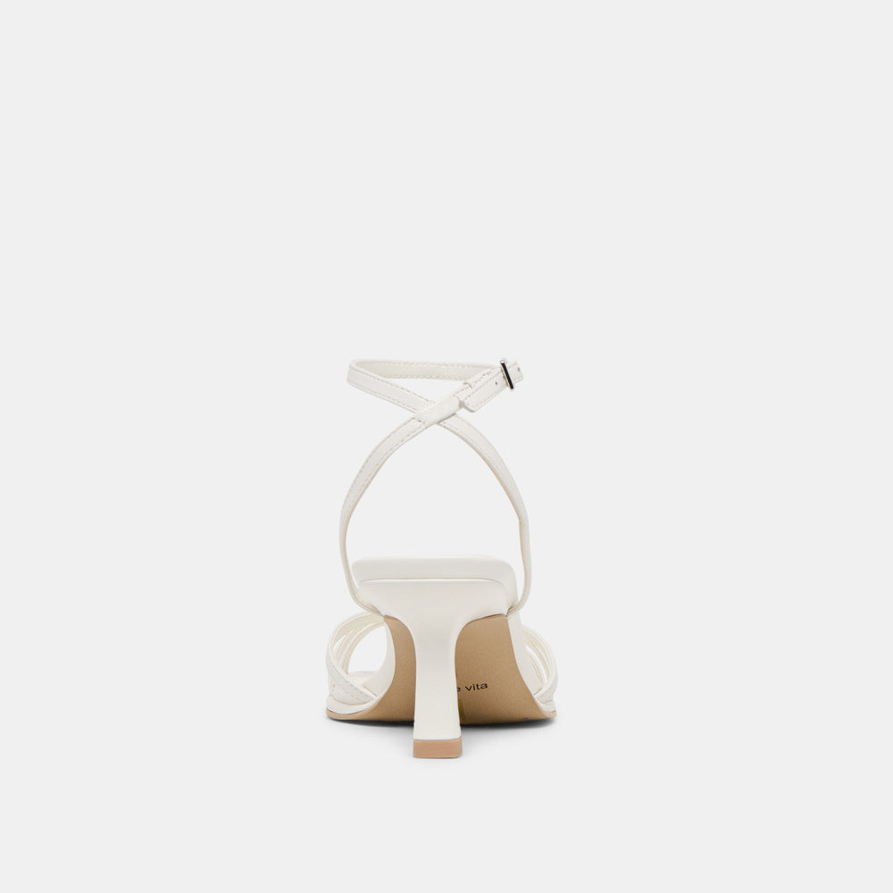 Manji True White Leather Heels | Women Dolce Vita