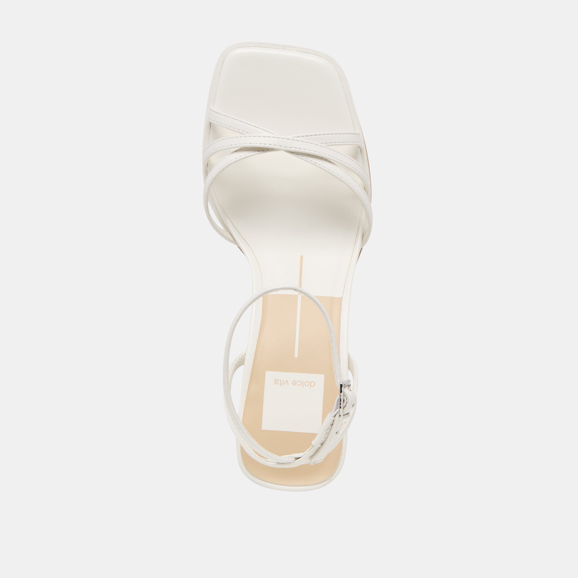 Manji True White Leather Heels | Women Dolce Vita