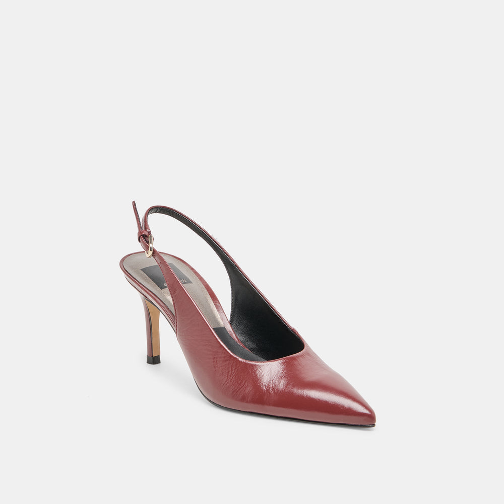 Elasi Oxblood Crinkle Heels | Dolce Vita Women