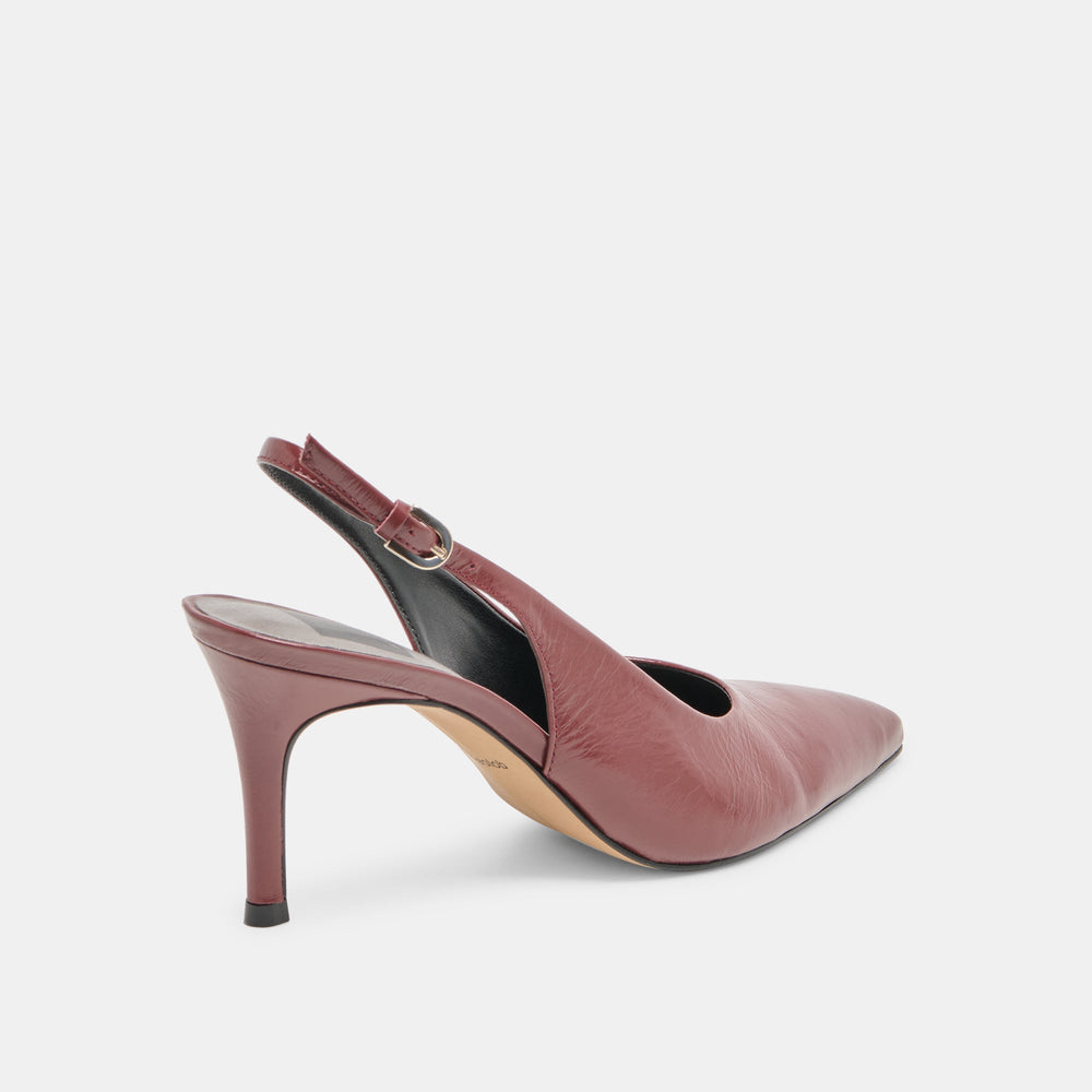 Elasi Oxblood Crinkle Heels | Dolce Vita Women