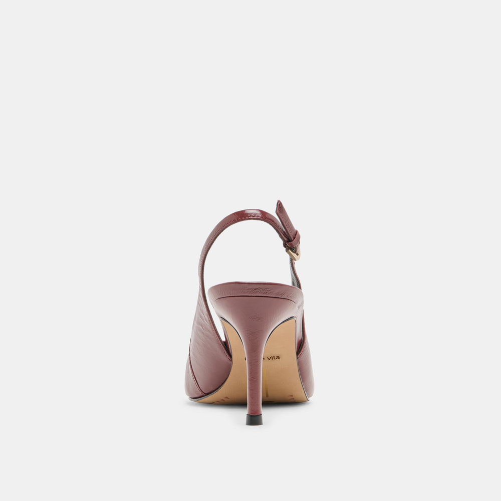 Elasi Oxblood Crinkle Heels | Dolce Vita Women