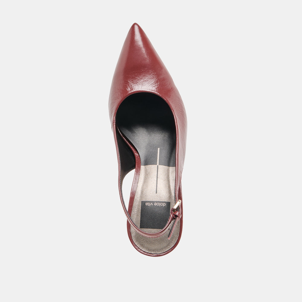 Elasi Oxblood Crinkle Heels | Dolce Vita Women