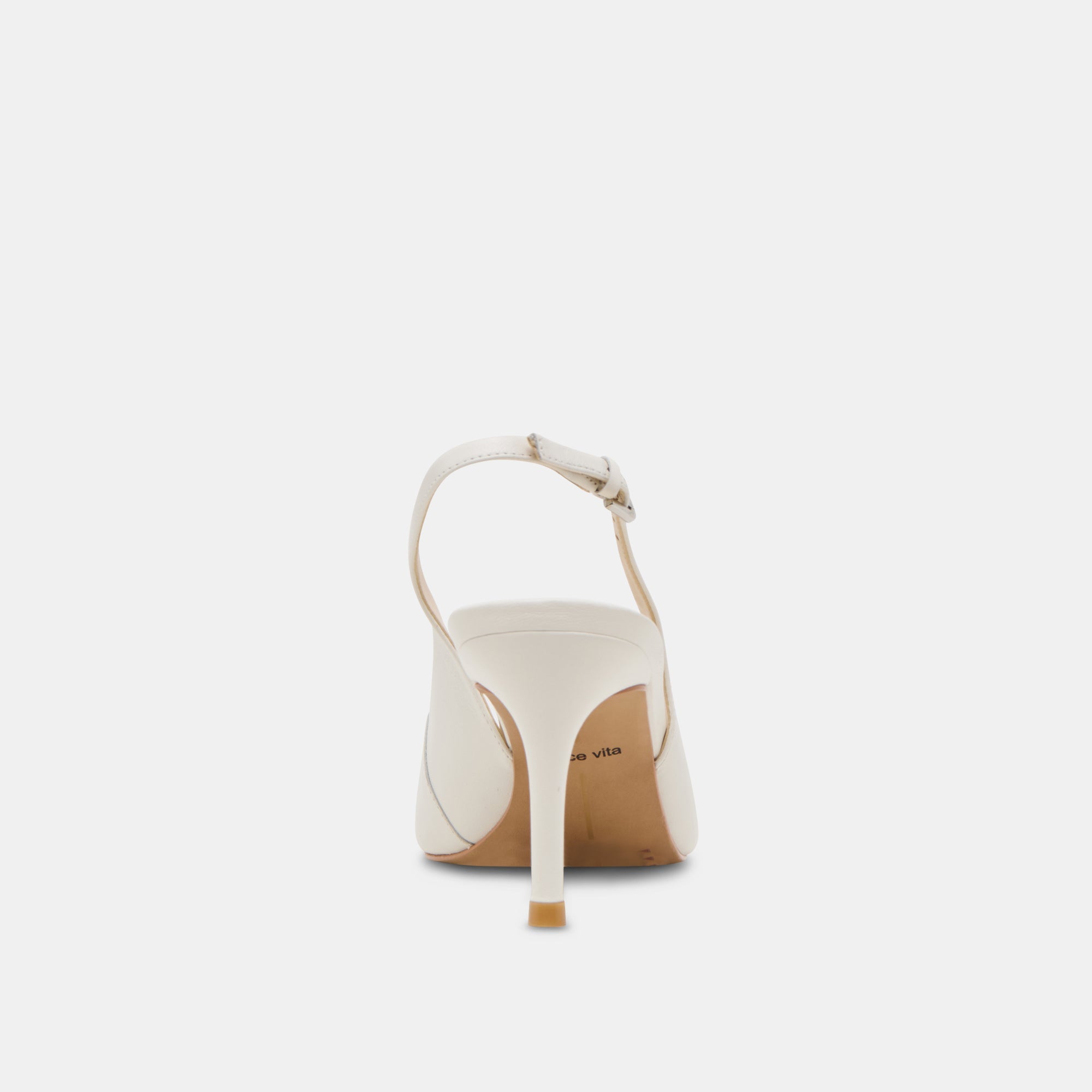 ELASI HEELS WHITE LEATHER | Women Dolce Vita