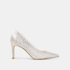 Kashe Crystal White Mesh Heels | Dolce Vita Women