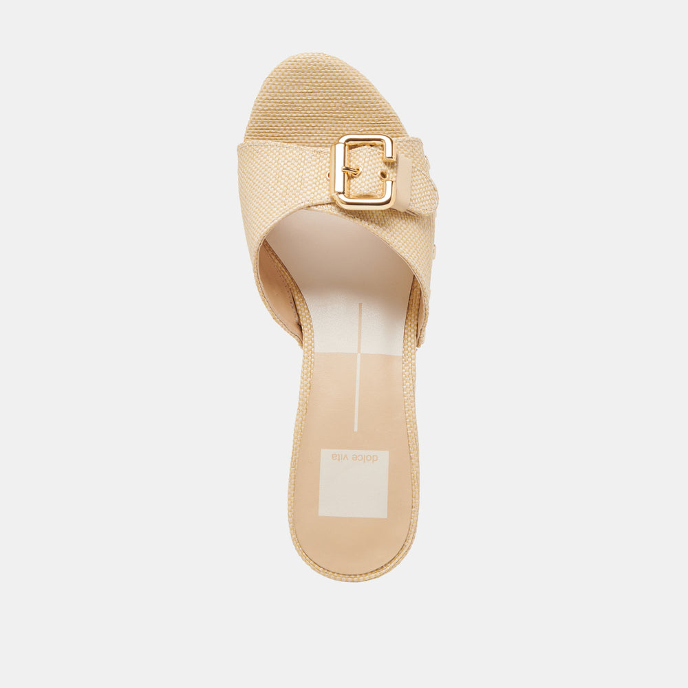 YALAH HEELS LT NATURAL RAFFIA | Women Dolce Vita