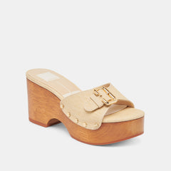 YALAH HEELS LT NATURAL RAFFIA | Women Dolce Vita