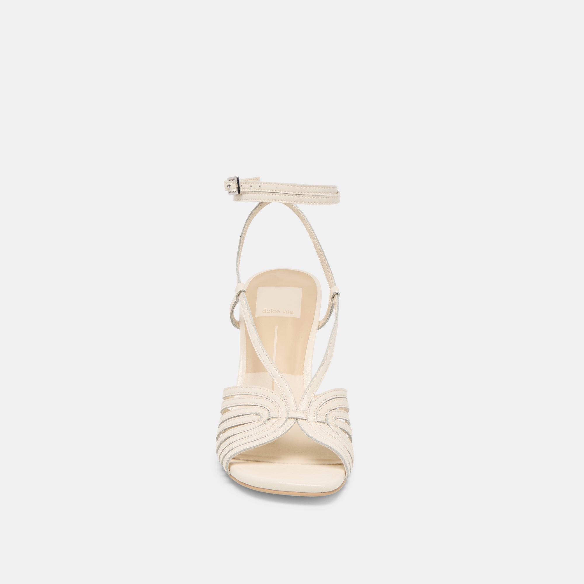 Nivana Off White Crinkle Patent Heels | Women Dolce Vita