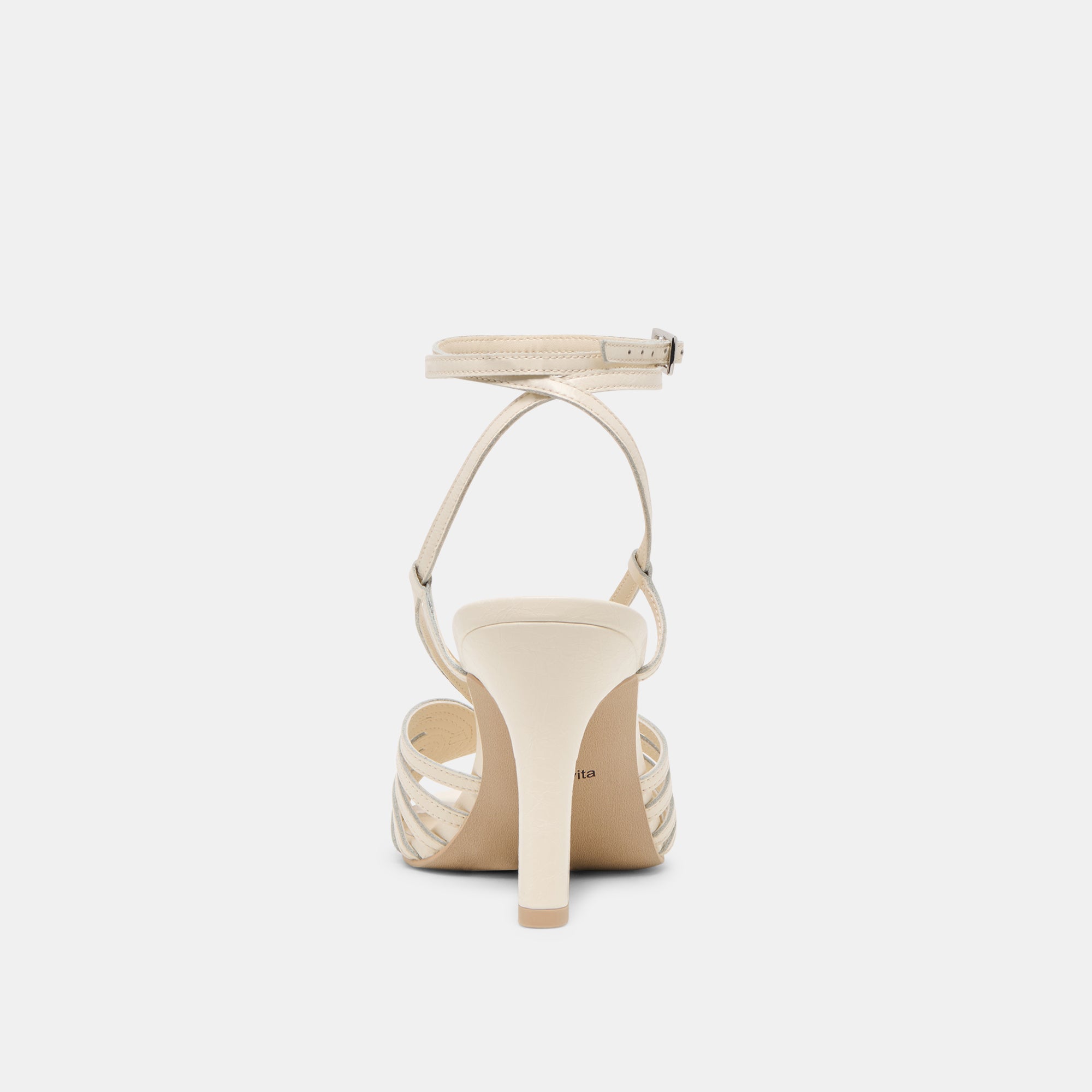 Nivana Off White Crinkle Patent Heels | Women Dolce Vita