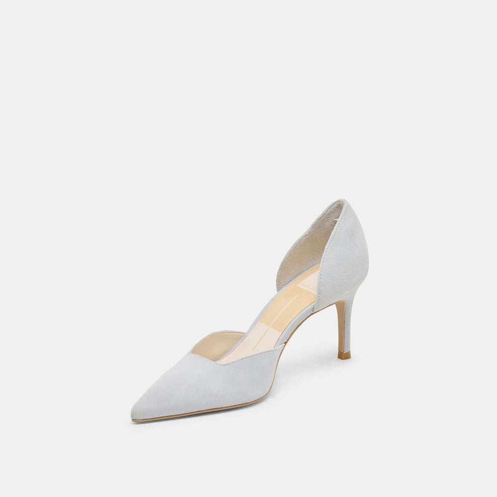 ELOY HEELS LIGHT BLUE SUEDE | Women Dolce Vita