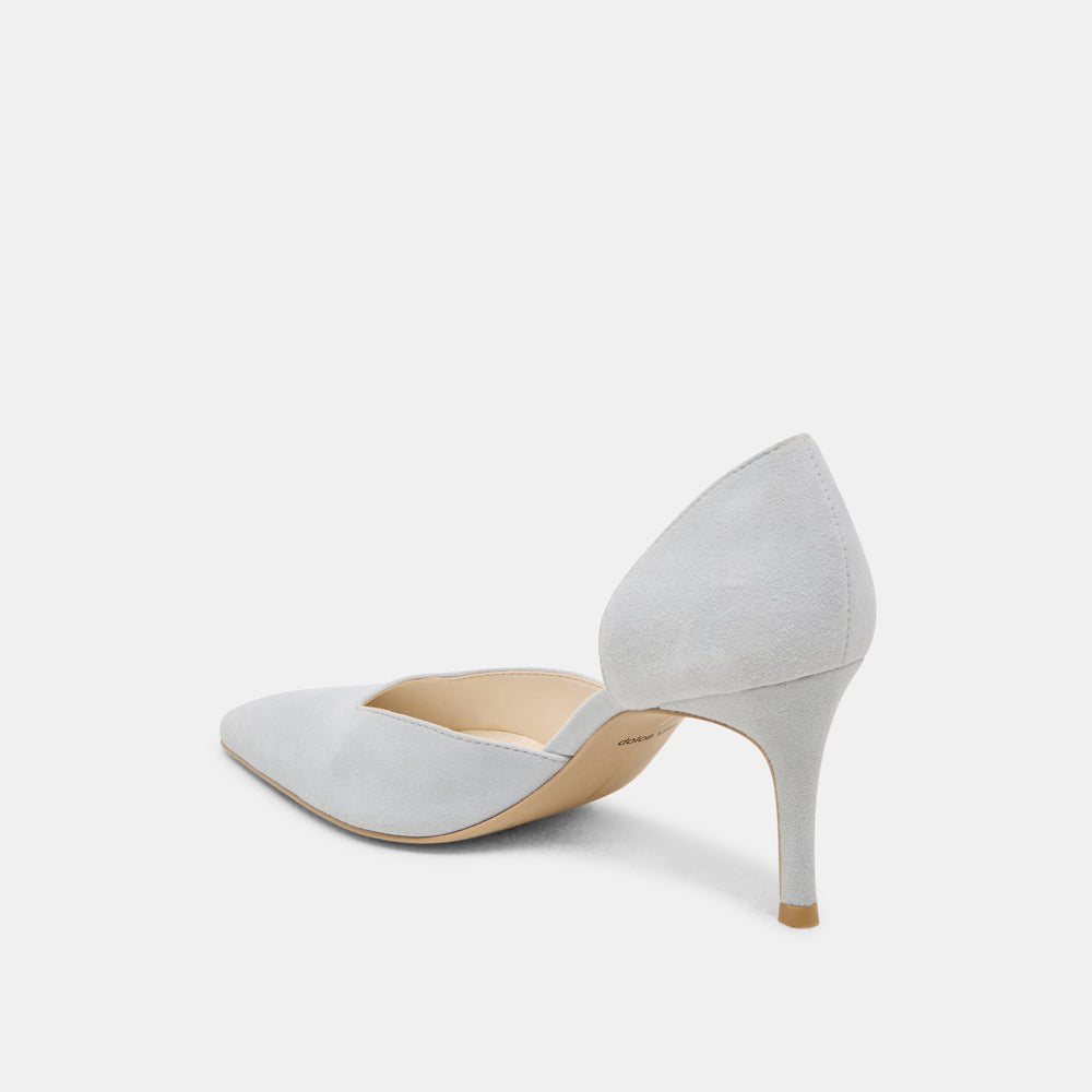 ELOY HEELS LIGHT BLUE SUEDE | Women Dolce Vita