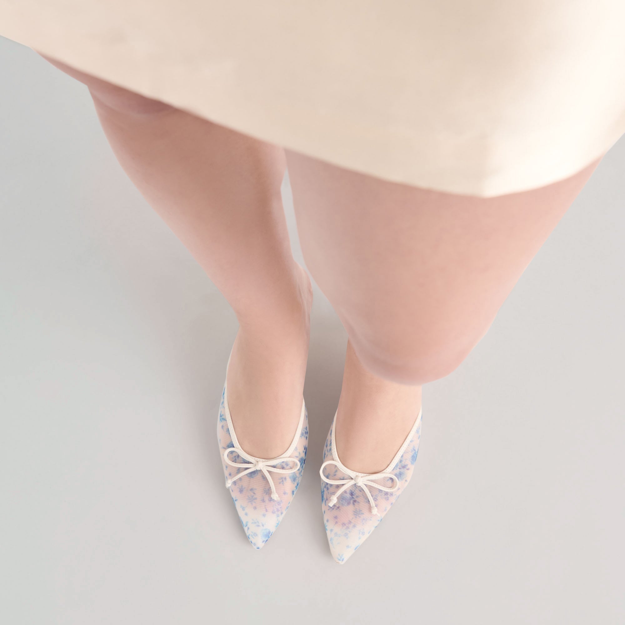 Cleo Blue Floral Mesh Heels | Women Dolce Vita