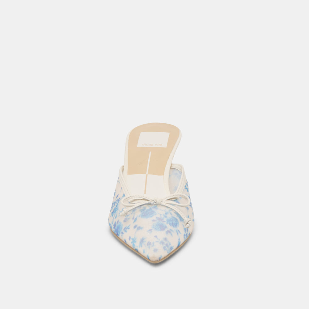 Cleo Blue Floral Mesh Heels | Women Dolce Vita