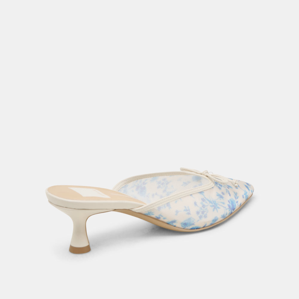 Cleo Blue Floral Mesh Heels | Women Dolce Vita